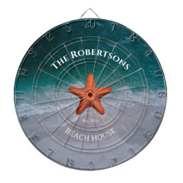 Modern Family Name Beach House  ダーツボード