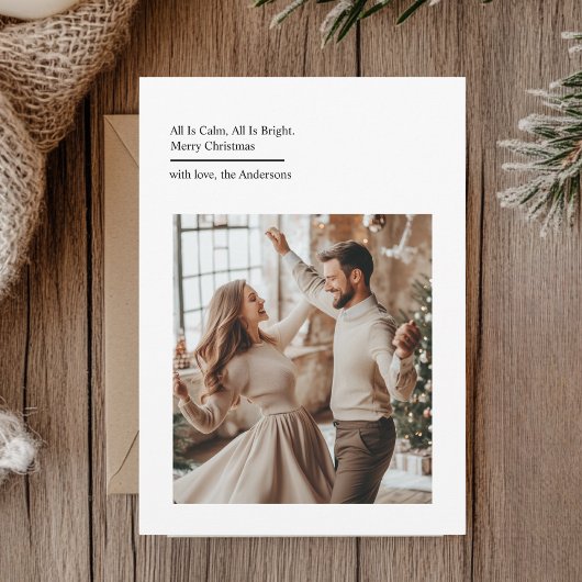 Modern Family Photo | All Is Calm All Is Bright シーズンカード