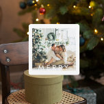 Modern Family Photo and Happy Holiday & Merry<br><div class="desc">Modern Family Photo and Happy Holiday & Merry</div>