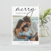 Modern Family Photo Beach Christmas Card シーズンカード (スタンド正面)