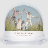 Modern Family Photo Christmas Blessings Christian (裏面)