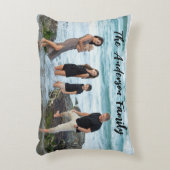 Modern Family Photo Collage アクセントクッション (正面(垂直))