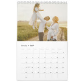 Modern Family Photo Collage Calendar カレンダー (1月 2027)