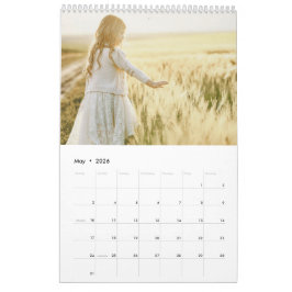 Modern Family Photo Collage Calendar カレンダー