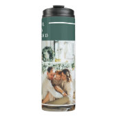 Modern Family Photo | Joyful Merry Blessed | Green タンブラー (正面)