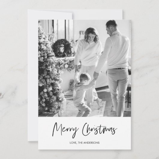 Modern Family Photo | Merry Christmas | Holiday (正面)