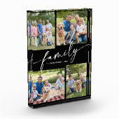 Modern Family Photos Collage Script Keepsake フォトブロック (左)