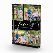 Modern Family Photos Collage Script Keepsake フォトブロック (右)