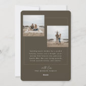 Modern Family Portrait Beach Photo Christmas シーズンカード (裏面)