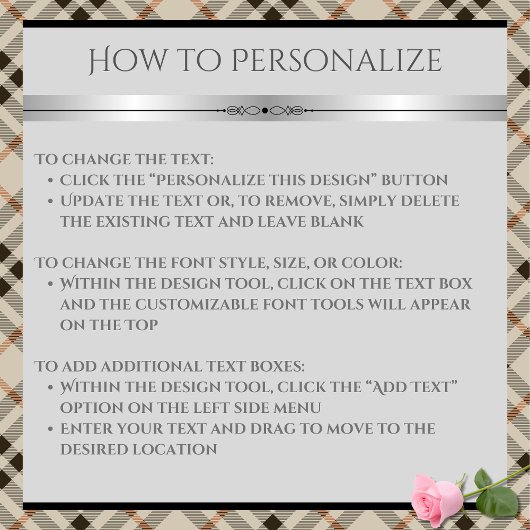 Modern Farmhouse Beige Plaid Pattern トートバッグ