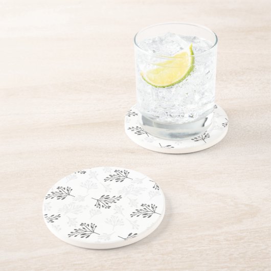 Modern Farmhouse Decorative Coaster - Rustic Chic コースター (側面)
