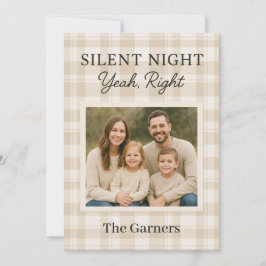 Modern Farmhouse Funny Family Christmas Photo Card シーズンカード