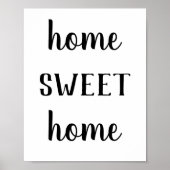 Modern Farmhouse Home Sweet Home Print ポスター (正面)