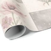 Modern Farmhouse Pastel Purple Quilt Patchwork  ラッピングペーパー (ロールコーナー)