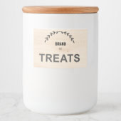 Modern Farmhouse Pet Food Container Label | Custom フードラベル (正面)