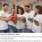 Modern Father's Day Celebration Shirt  Tシャツ