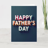 Modern Fathers Day Type Card カード (正面)