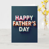 Modern Fathers Day Type Card カード (黄色い花)
