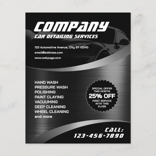 Modern faux metallic automotive チラシ (裏面)