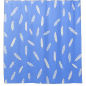 Modern Feathers Luxury Boho Collection シャワーカーテン (正面)