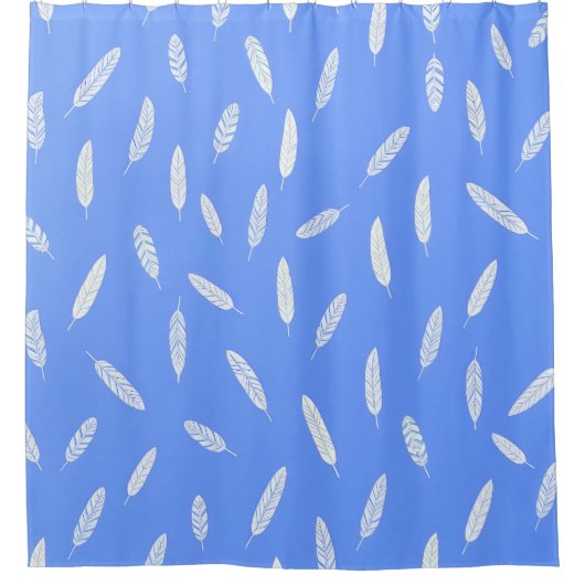 Modern Feathers Luxury Boho Collection シャワーカーテン (正面)