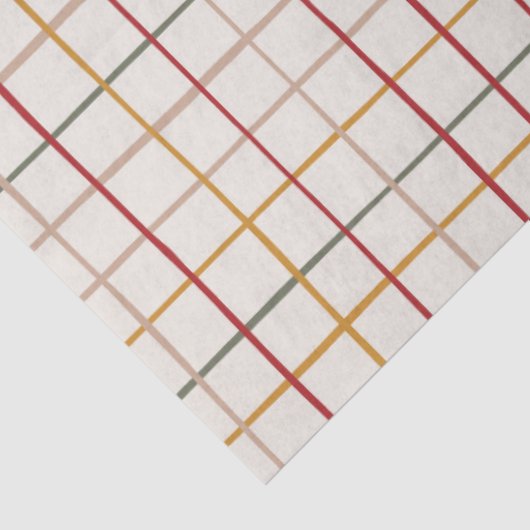 Modern Festive Colorful Grid  薄葉紙 (詳細)