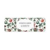 Modern Festive Holiday Simple Rustic Boho ラベル (正面)