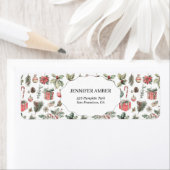 Modern Festive Holiday Simple Rustic Boho ラベル (インサイチュ)