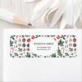 Modern Festive Holiday Simple Rustic Boho ラベル (インサイチュ)