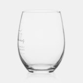 Modern Fifty and Fabulous 50th Birthday Party ステムなしワイングラス (左)