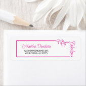 Modern Fifty and Fabulous 50th Birthday Party Labe ラベル (インサイチュ)