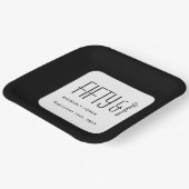 Modern Fifty and Fabulous Bold 50th Birthday Party ペーパープレート (傾斜あり)