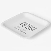 Modern Fifty and Fabulous Bold 50th Birthday Party ペーパープレート (傾斜あり)