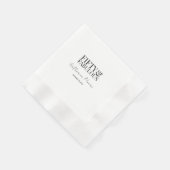 Modern Fifty and Fabulous Bold 50th Birthday Party 縁ありカクテルナプキン (角)