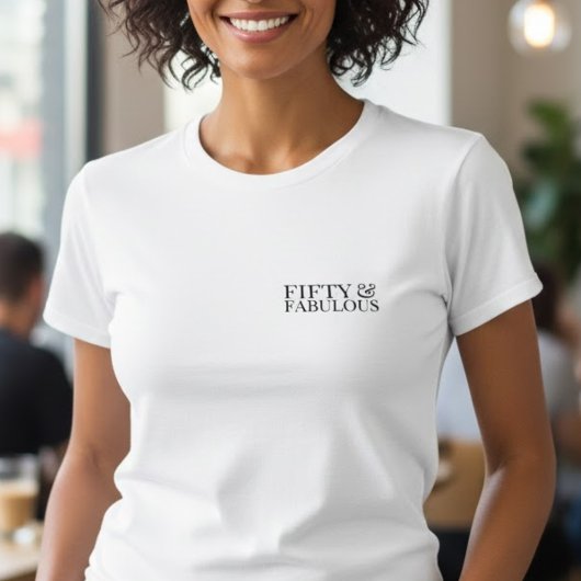 Modern Fifty and Fabulous Bold 50th  Tシャツ