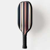 Modern Fire and Bold Diagonal Stripe Pickleball  ピックルボールラケット (左)