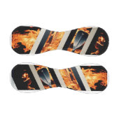 Modern Fire & Triple Stripe Bold Minimalist 野球ボール (パネル)