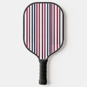 Modern Fire & Triple Stripe Bold Minimalist Pickle ピックルボールラケット (裏面)