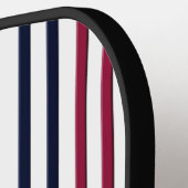 Modern Fire & Triple Stripe Bold Minimalist Pickle ピックルボールラケット (左詳細)