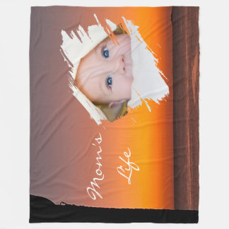 Modern First Mother’s Day Fleece Blanket - Sunset フリースブランケット