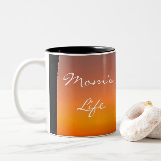 Modern First Mother’s Day Mug - Sunset ツートーンマグカップ (ドーナツ)