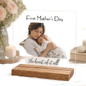 Modern  First Mother's Day Photo Acrylic Gift アクリルサイン