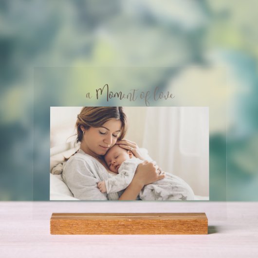 Modern  First Mother's Day Photo Acrylic Gift アクリルサイン (ニュートラル)