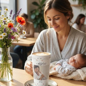 Modern  First Mother's Day Photo Acrylic Gift カフェラテマグ