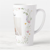 Modern  First Mother's Day Photo Acrylic Gift カフェラテマグ (右)