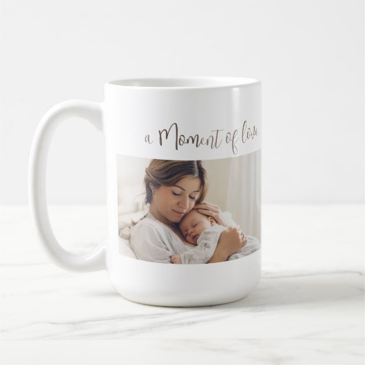 Modern  First Mother's Day Photo Acrylic Gift コーヒーマグカップ (左)