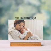 Modern  First Mother's Day Photo Acrylic Gift Sign アクリルサイン (ニュートラル)