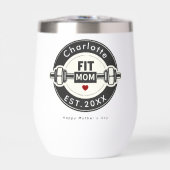 Modern Fit Mom Mothers Day Wine Tumbler (正面)