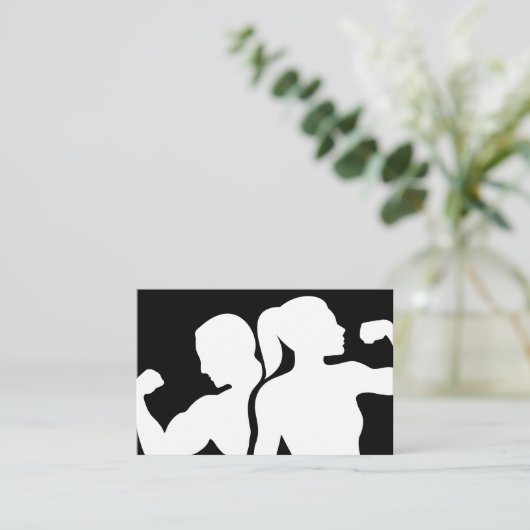 Modern Fitness Coach And Trainer 名刺 (スタンド正面)