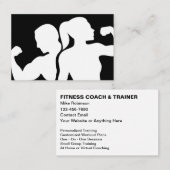 Modern Fitness Coach And Trainer 名刺 (正面/裏面)
